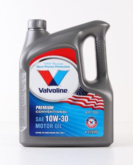 VALVOLINE PREMIUM CONVENTIONAL MOTOR OIL 10W30 SN/CF 4x4 L B