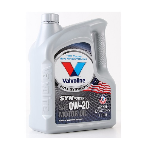 VALVOLINE SYNPOWER 0W20 SN ILSAC GF-5 4x4 L BT